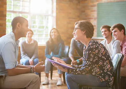 International students discussing their plans in Canada