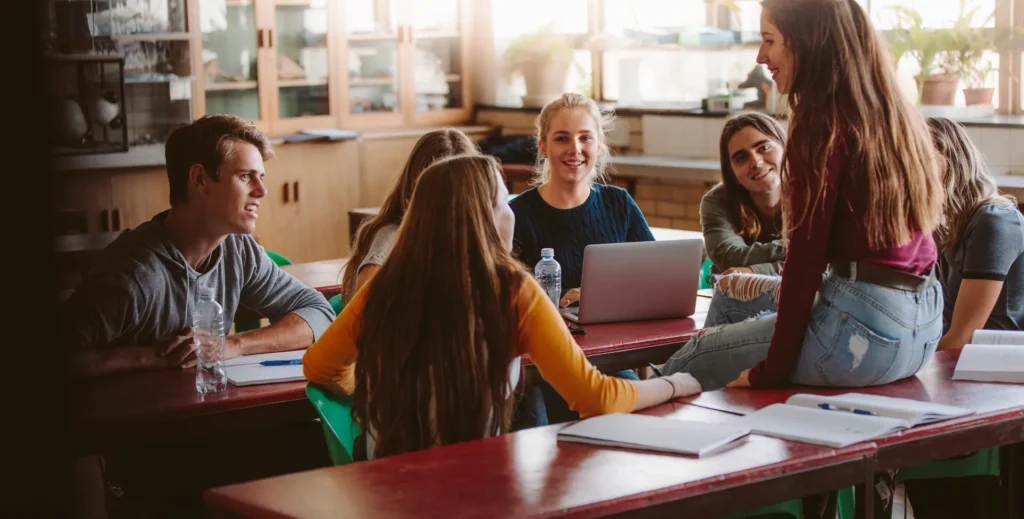 International students preparing university admission documents in Canada